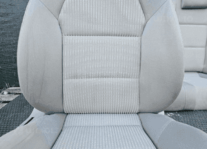 Fotele Elektryczne S-Line Welur Jasne Platin Hell Kanapa Nieskładana Niepodgrzewane Audi A4 B6 B7 Sedan Komplet 18