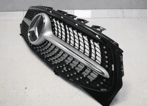 Mercedes cla W118 A118 grill atrapa diament czarny 4
