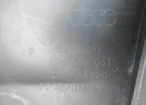 DOKŁADKA ZDERZAKA PRZEDNIA PRZÓD AUDI A6 C6 ALLROAD 4F0 4F0807061 2006-2011 18