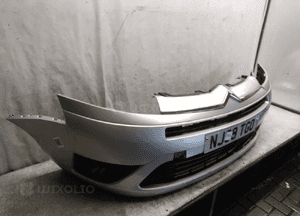@ ZDERZAK PRZÓD PRZEDNI DO CITROEN C4 GRAND PICASSO HALOGENY EZRC SREBRNY 3