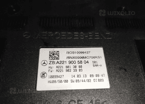 MERCEDES S-KLASA W221 MODUŁ STEROWNIK SAM A2219005804 ORYGINAŁ SPRAWNY 15