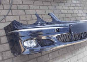 MERCEDES C-KLASA W-203 ZDERZAK PRZÓD PRZEDNI HALOGEN CHROM 3