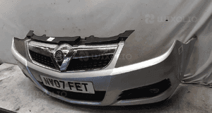 ) ZDERZAK PRZÓD PRZEDNI OPEL VECTRA C LIFT FL Z157 SREBRNY HALOGENY 3