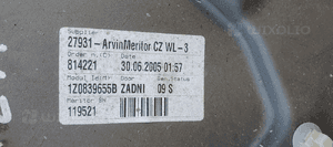 Mechanizm podnośnik szyby lewy tył Skoda Octavia II 1Z0839655B 4