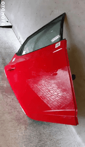 / DRZWI TYŁ TYLNE PRAWE SEAT IBIZA IV 4 6J0 5D 5 DRZWI LS3H CZERWONE 2