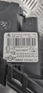 Mini cooper R56 lampa prawa skretna xenon uk km 12