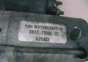 Ford Focus MK2 Mazda 3 1.6 TDCI 1.6TDCI rozrusznik 3M5T-11000-CE5354CI 2