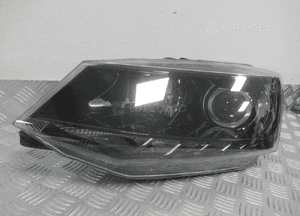 LAMPA PRZEDNIA PRZÓD LEWA SKODA FABIA III 3 6V1 SOCZEWA LED 2014-2018 rok 2