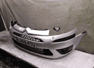 ^ ZDERZAK PRZÓD PRZEDNI CITROEN C4 PICASSO EZRC SREBRNY HALOGENY 2