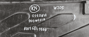 Mercedes W205 osłona podwozia lewa A2056841900 16