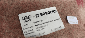 Wykładzina bagażnika wygłuszenie koła Audi A4 B8 Kombi 8K9863697 5