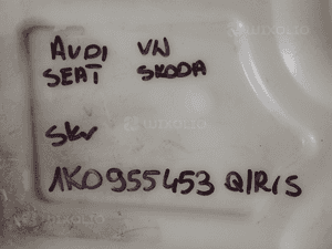 ZBIORNICZEK PŁYNU SPRYSKIWACZY AUDI VW SEAT SKODA 1K0955453 Q/R/S (2SZT) 2K0955453G (3SZT) 3