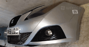 $ ZDERZAK PRZÓD PRZEDNI SEAT IBIZA 4 IV HALOGENY SREBRNY LS7Y 3