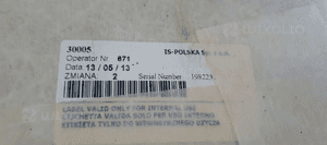 Tapicerka podsufitka sufit 7 osób Opel Zafira C 13421338 6