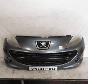 ^ ZDERZAK PRZÓD PRZEDNI DO PEUGEOT 207 HALOGENY EZWD SZARY 5
