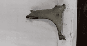 Mazda 2 błotnik przód przedni prawy błękitny 4