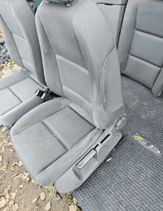Fotele Fotel Kanapa Skladana Welur Szare Swing Podlokietnik Audi A4 B6 Sedan Kombi Komplet 5