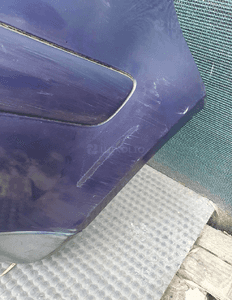 Zderzak Tył Tylny LB5N Niebieski Podswietlanie Tablicy Lampki Spojler VW Golf IV 4 8