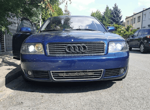 Emblemat QUATTRO Logo Napis 100% Stal Nierdzewna AUDI Gril Atrapa 11