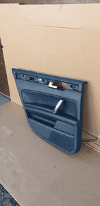 Boczek tapicerka lewy tył granatowa skóra VW Phaeton 3