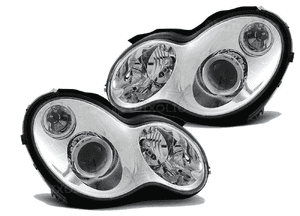 Lampy Reflektory Do MERCEDES W203 C-KLASA OD 2000 Do 2004 Roku 1