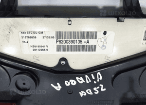 LICZNIK RENAULT TRAFIC II VIVARO A 2.5 DCI P8200390135-A P8200390135 01-06 5