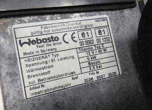 RANGE ROVER VOGUE L322 3.6 D WEBASTO PODGRZEWACZ DOGRZEWACZ 10