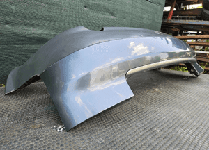 Zderzak Tyl Tylny Szary LX7Z 8E5807521 Listwa Chrom Dokladka Audi A4 B6 Sedan 18
