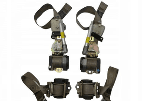 JAGUAR XK8 X100 PASY BEZPIECZEŃSTWA NAPINACZE KOMPLET PRZÓD PRZEDNIE TYŁ TYLNE ORYGINAŁ 1