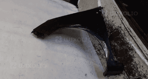* RENAULT CLIO III 185 195 BŁOTNIK PRZEDNI LEWY NV676 CZARNY 3