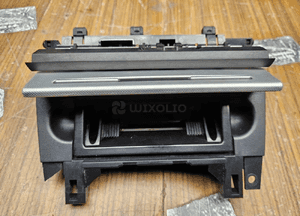 Popielniczka 2 DIN 8E0857951J 03S Klapka Wklad Carbon Srebrna Rybia Luska Audi A4 B6 B7 15