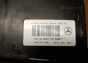 Poduszka fotela prawa pasażera AIRBAG Mercedes GL X166 W166 1668600402 5
