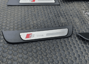 Listwa Listwy Progowe Ozdobne Drzwi S-Line Nakładki Komplet Przód Tyl AUDI A4 B8 Sedan Kombi 11