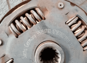 Sprzęgło tarcza docisk SACHS Opel Tigra B II 55351731 4