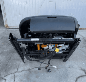 MERCEDES s 221 fotel przedni czarny skórzany lewy prawy grzany 8