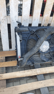 BMW E60/E61 5 Seria 3.0D 530D CHŁODNICA wentylator KOMPLET oryginał DIESEL 8
