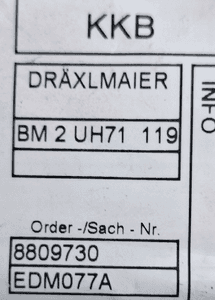 BMW X4 G02 Wiązka czujników PDC 8809730 2
