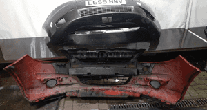 Zderzak przód przedni do opel corsa d Y547 czerwony 5