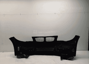 ^ ZDERZAK PRZÓD PRZEDNI BMW E87 SERIA 1 I LIFT FL SCHWARZ 2 II CZARNY HALOGENY 7