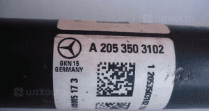 Półoś tył A2053503102 Mercedes C205 SL R129 4MATIC 2