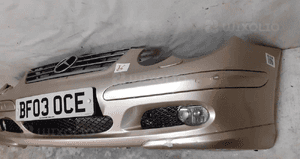 ) ZDERZAK PRZÓD PRZEDNI MERCEDES W203 C KLASA SPORT COUPE SREBRNY HALOGENY SPRYSKI XENON ZŁOTY 3