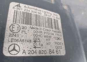 Lampa przód prawa mercedes c klasa W204 07-10 A2048208461 5