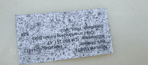 Boczek tapicerka lewy tył granatowa skóra VW Phaeton 7