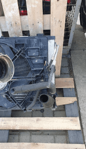 BMW E60/E61 5 Seria 3.0D 530D CHŁODNICA wentylator KOMPLET oryginał DIESEL 7