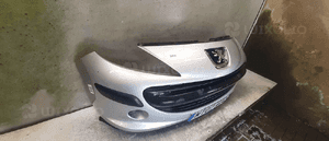 ^ ZDERZAK PRZÓD PRZEDNI PEUGEOT 207 EZRC SREBRNY HALOGENY 4