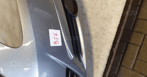 ^ ZDERZAK PRZÓD PRZEDNI DO OPEL CORSA D + HALOGENY Z163 SZARY 2