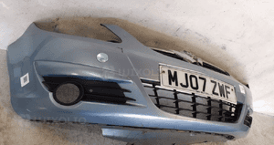 * ZDERZAK PRZÓD PRZEDNI OPEL CORSA D Z21C BŁĘKITNY HALOGENY 4