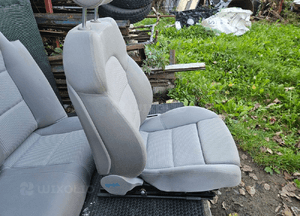 Fotele Elektryczne S-Line Welur Jasne Platin Hell Kanapa Nieskładana Niepodgrzewane Audi A4 B6 B7 Sedan Komplet 11