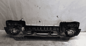 } ZDERZAK PRZÓD PRZEDNI DO JEEP CHEROKEE 3 III PRZED LIFT SREBRNY HALOGENY 5