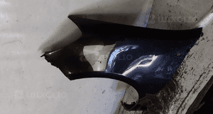 * RENAULT CLIO III 185 195 BŁOTNIK PRZEDNI LEWY NV676 CZARNY 2
